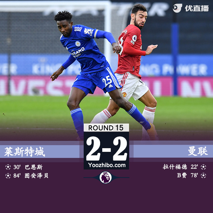 莱斯特城2-2曼联