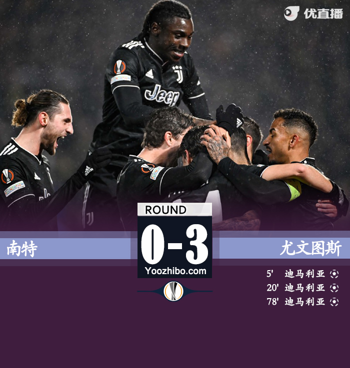 尤文3-0南特总4-1进16强 天使戴帽+神仙球兜射