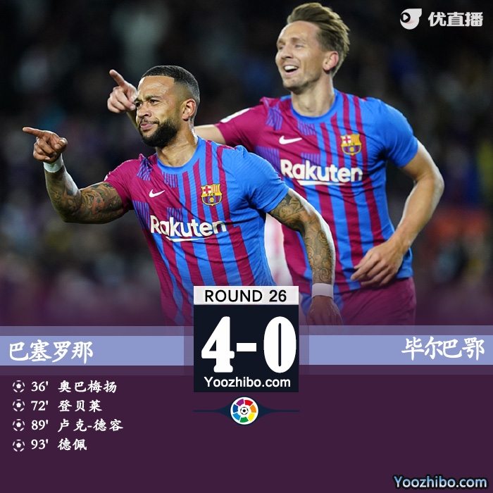 巴萨4-0毕巴