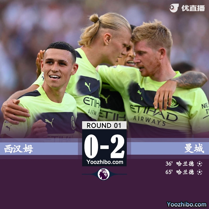 曼城2-0西汉姆取开门红