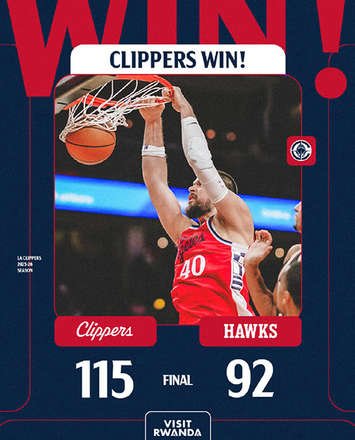 快船115-92大胜残阵老鹰终结5连败，哈登27+9，小卡21+6+5