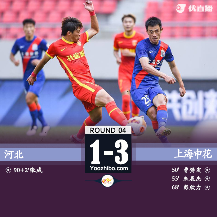 上海申花3-1河北