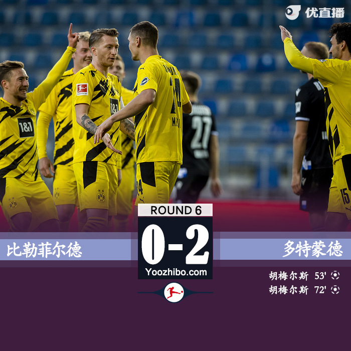 <a href=/football/zibo/dortmund/ target=_blank class=infotextkey>多特蒙德</a>2-0比勒菲尔德