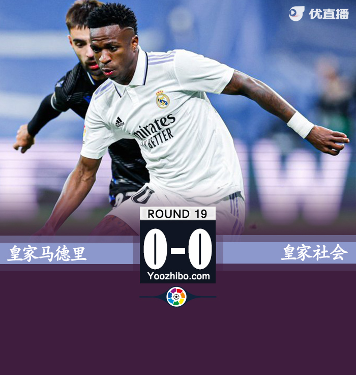 皇马0-0皇社 维尼修斯屡失良机巴尔韦德造险 