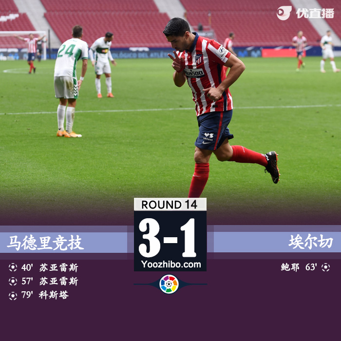 马竞3-1埃尔切