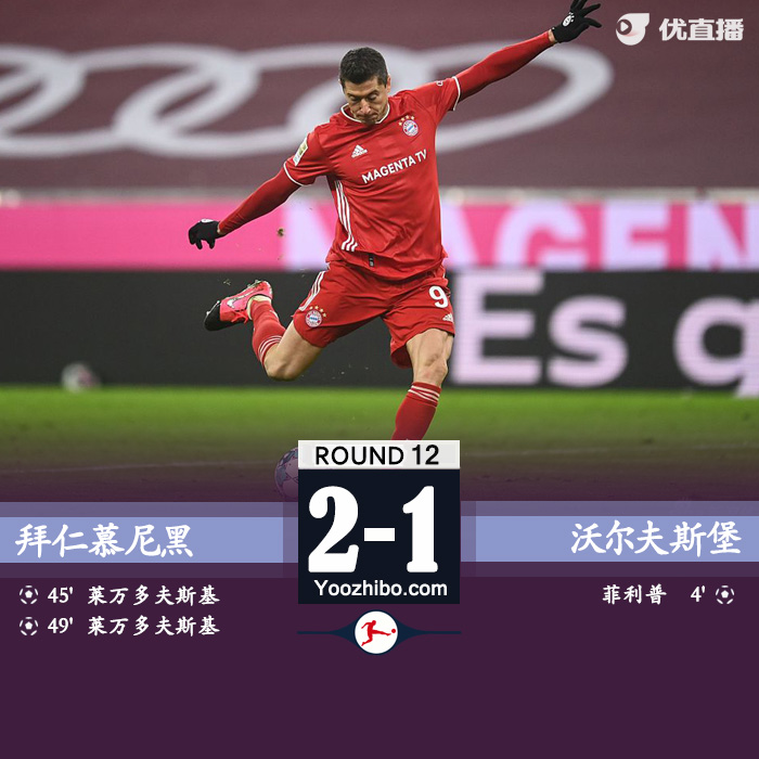 <a href=/football/zibo/bayern/ target=_blank class=infotextkey>拜仁</a>慕尼黑2-1沃尔夫斯堡